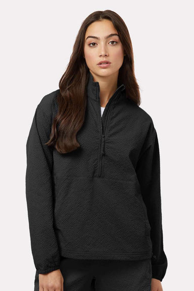 Columbia 211893 Womens Sucker For Summer 1/4 Zip Jacket Black Model Front
