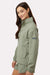 Columbia 211893 Womens Sucker For Summer 1/4 Zip Jacket Safari Green Model Side