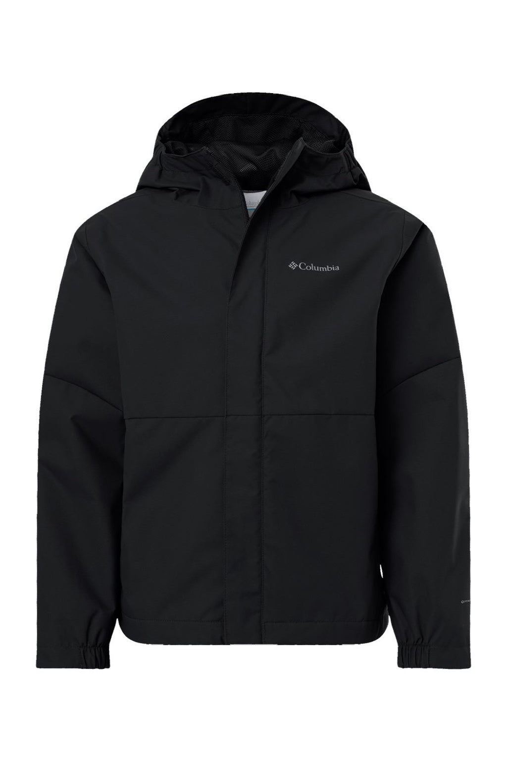 Columbia 211592 Youth Hikebound II Full Zip Hooded Jacket Black Flat Front