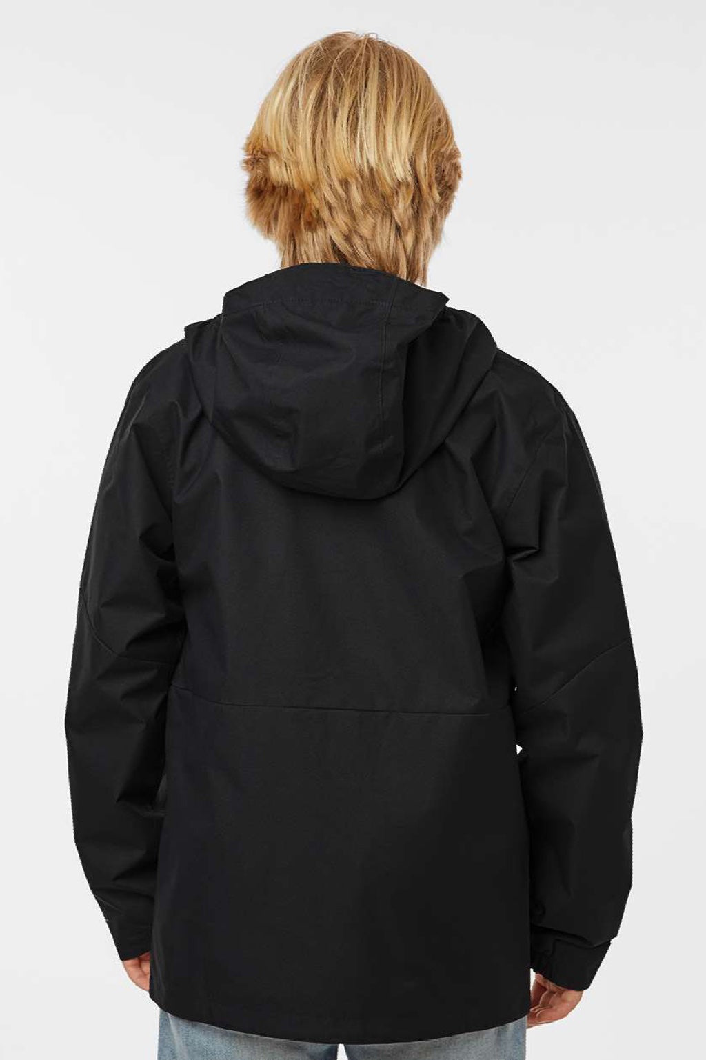 Columbia 211592 Youth Hikebound II Full Zip Hooded Jacket Black Model Back