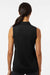 Adidas A1005 Womens Ottoman Sleeveless Polo Shirt Black Model Back