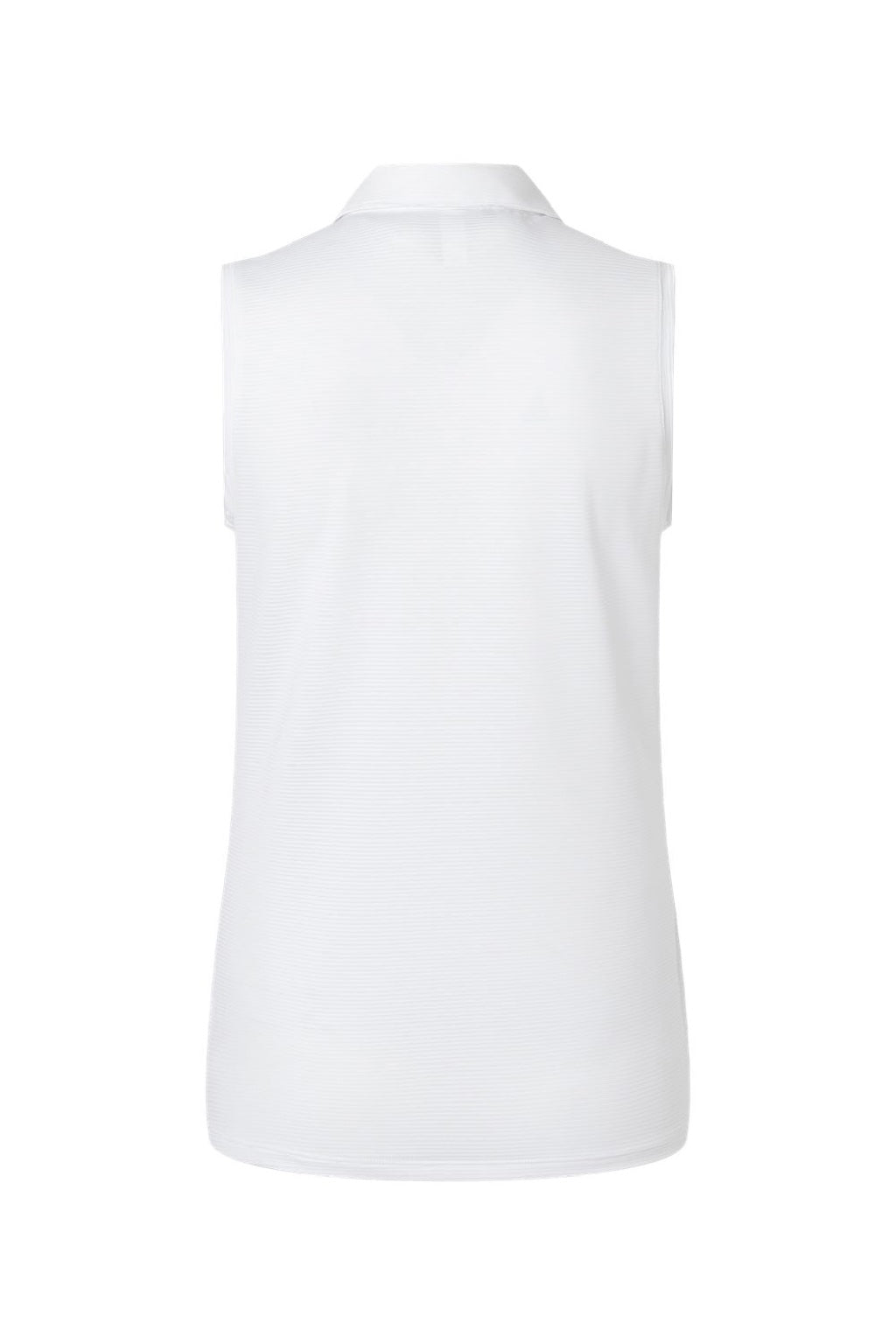 Adidas A1005 Womens Ottoman Sleeveless Polo Shirt White Flat Back