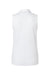Adidas A1005 Womens Ottoman Sleeveless Polo Shirt White Flat Back