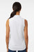 Adidas A1005 Womens Ottoman Sleeveless Polo Shirt White Model Back