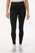 Adidas A1010 Womens Leggings w/ Pockets Black Model Front