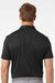 Adidas A2008 Mens Ultimate Textured Short Sleeve Polo Shirt Carbon Black Model Back