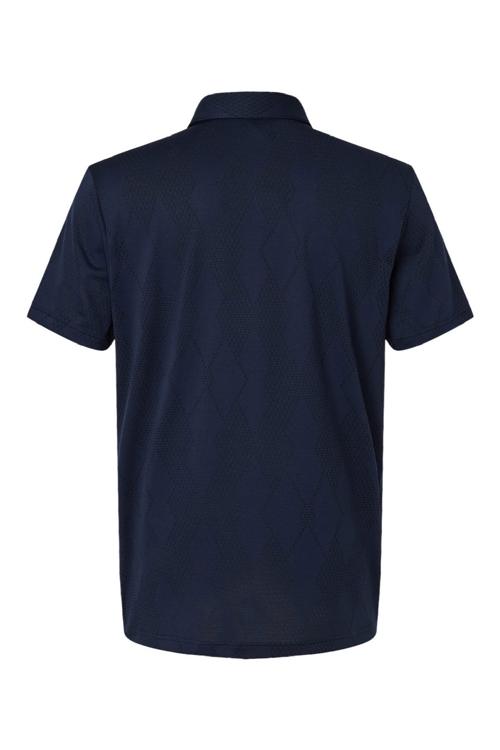 Adidas A2008 Mens Ultimate Textured Short Sleeve Polo Shirt Collegiate Navy Blue Flat Back