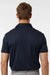 Adidas A2008 Mens Ultimate Textured Short Sleeve Polo Shirt Collegiate Navy Blue Model Back