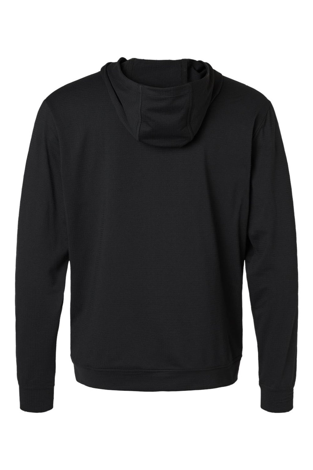 Adidas A2009 Mens Ultimate Elevated Hooded Sweatshirt Hoodie Black Flat Back