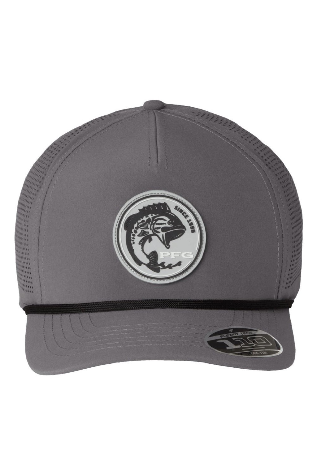 Columbia Hats 212134 Mens Tidal Pursuit 3D Stretch Snapback Hat City Grey Flat Front