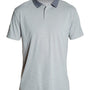 Anetik Mens Transit Tech UPF 30+ Short Sleeve Polo Shirt - Heather Alloy Grey - New