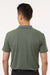 Anetik MPTNTS0 Mens Transit Tech Short Sleeve Polo Shirt Heather Dark Olive Green Model Back