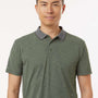 Anetik Mens Transit Tech UPF 30+ Short Sleeve Polo Shirt - Heather Dark Olive Green - New