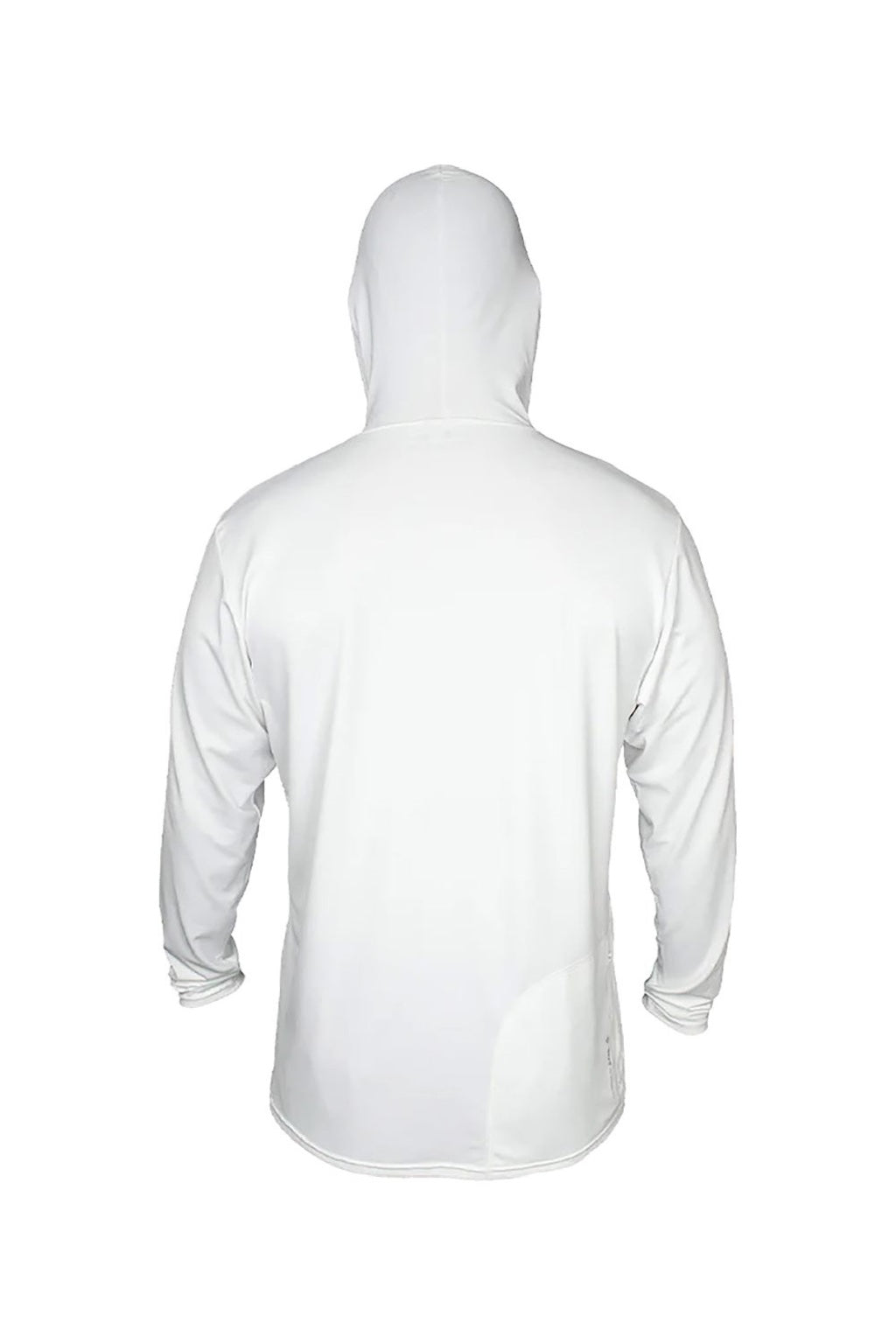 Anetik MVLPRH8 Mens Low Pro Tech Long Sleeve Hooded T-Shirt Hoodie Heather White Flat Back