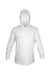 Anetik MVLPRH8 Mens Low Pro Tech Long Sleeve Hooded T-Shirt Hoodie Heather White Flat Front