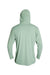 Anetik MVLPRH8 Mens Low Pro Tech Long Sleeve Hooded T-Shirt Hoodie Heather Olive Green Flat Back