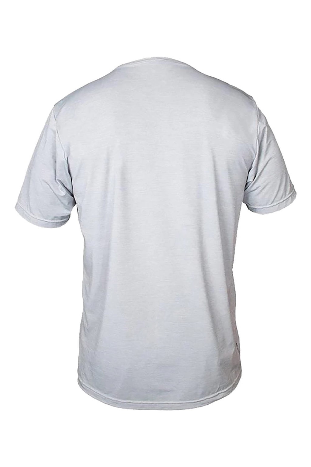 Anetik MVLPRS8 Mens Low Pro Tech Short Sleeve Crewneck T-Shirt Heather Alloy Grey Flat Back