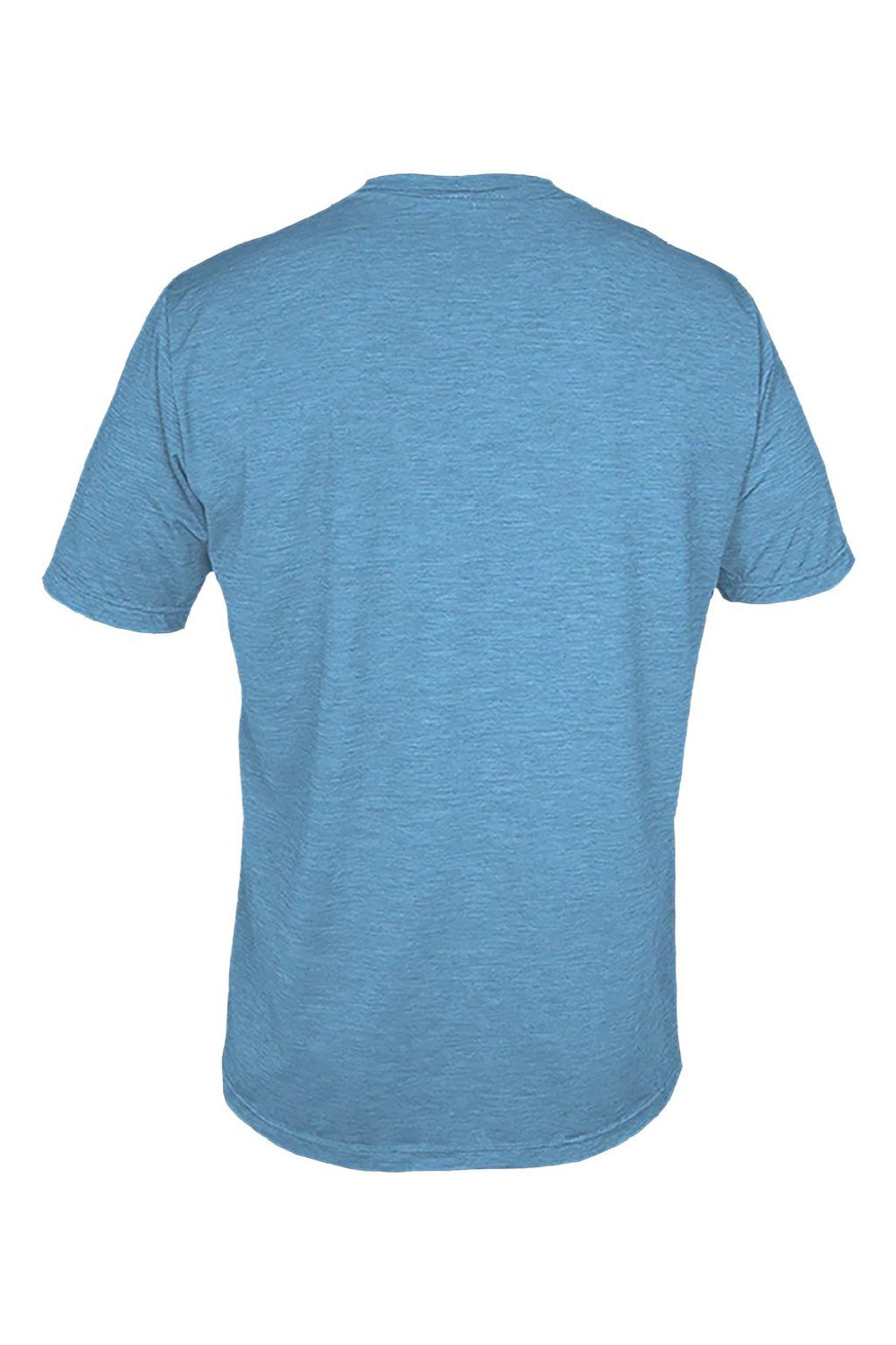 Anetik MVLPRS8 Mens Low Pro Tech Short Sleeve Crewneck T-Shirt Heather Bahama Blue Flat Back