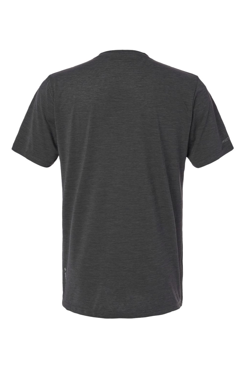 Anetik MVLPRS8 Mens Low Pro Tech Short Sleeve Crewneck T-Shirt Heather Charcoal Grey Flat Back
