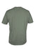 Anetik MVLPRS8 Mens Low Pro Tech Short Sleeve Crewneck T-Shirt Heather Dark Olive Green Flat Back