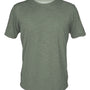 Anetik Mens Low Pro Tech Moisture Wicking Short Sleeve Crewneck T-Shirt - Heather Dark Olive Green - New