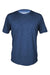 Anetik MVLPRS8 Mens Low Pro Tech Short Sleeve Crewneck T-Shirt Heather Navy Blue Flat Front