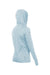 Anetik WSBRZH0 Womens Breeze Tech Hooded Long Sleeve T-Shirt Hoodie Heather Sky Blue Flat Back
