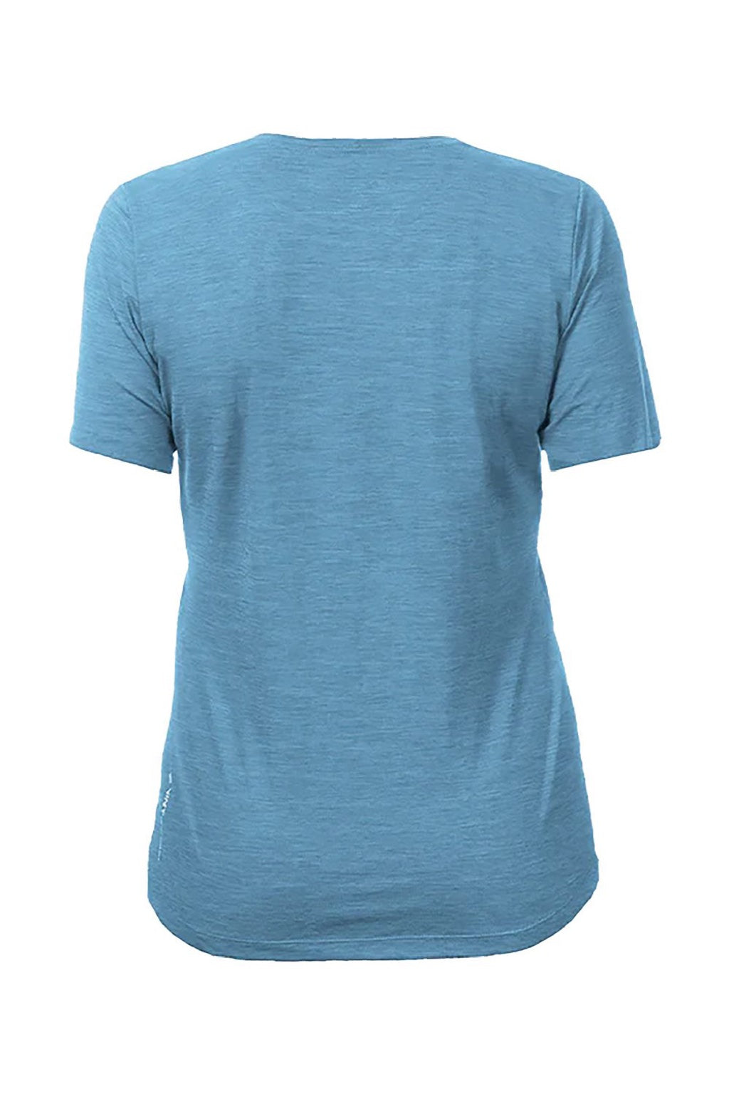 Anetik WSBRZS0 Womens Breeze Tech Short Sleeve Crewneck T-Shirt Heather Bahama Blue Flat Back