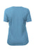 Anetik WSBRZS0 Womens Breeze Tech Short Sleeve Crewneck T-Shirt Heather Bahama Blue Flat Back