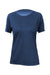 Anetik WSBRZS0 Womens Breeze Tech Short Sleeve Crewneck T-Shirt Heather Navy Blue Flat Front