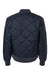Dickies 6124 Mens Diamond Quilted Full Zip Jacket Dark Navy Blue Flat Back