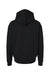 Independent Trading Company IND330BLV Mens Boulevard Heavyweight Hooded Sweatshirt Hoodie w/ Pouch Pocket Black Flat Back