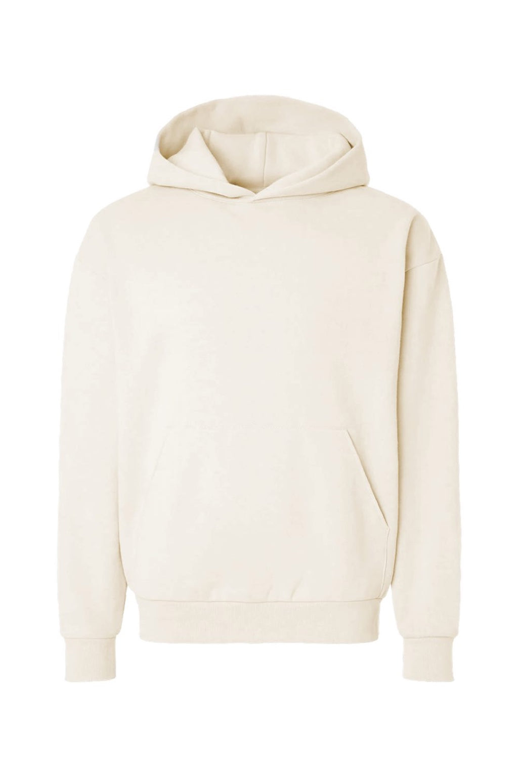 Independent Trading Company IND330BLV Mens Boulevard Heavyweight Hooded Sweatshirt Hoodie w/ Pouch Pocket Bone Flat Front