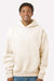 Independent Trading Company IND330BLV Mens Boulevard Heavyweight Hooded Sweatshirt Hoodie w/ Pouch Pocket Bone Model Front