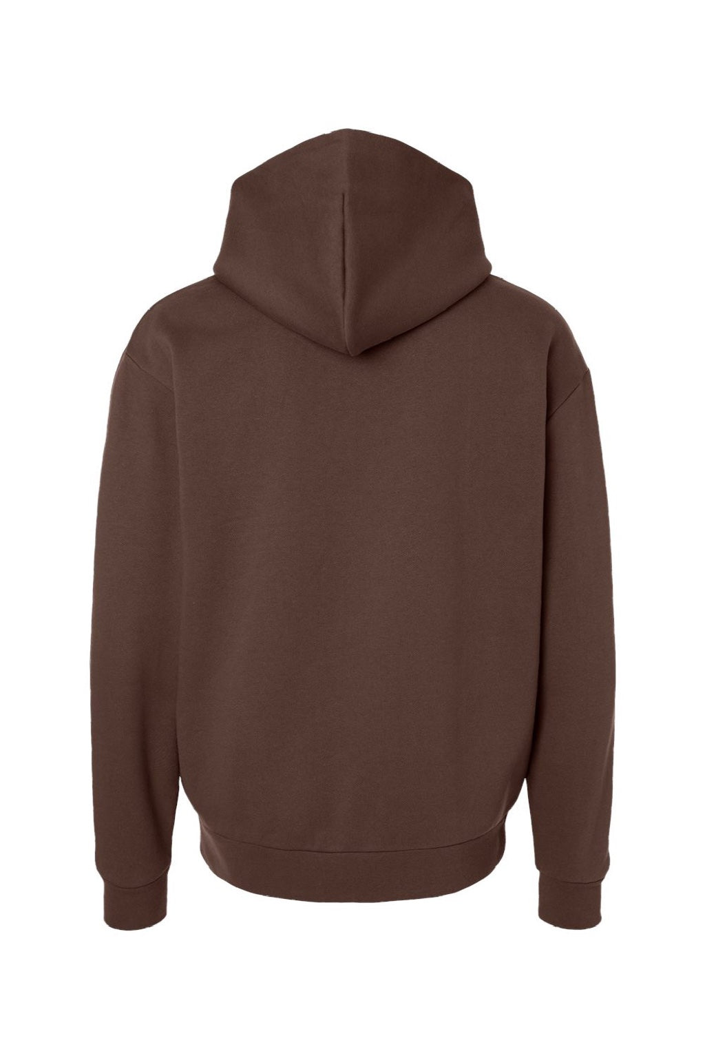 Independent Trading Company IND330BLV Mens Boulevard Heavyweight Hooded Sweatshirt Hoodie w/ Pouch Pocket Brown Flat Back