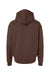 Independent Trading Company IND330BLV Mens Boulevard Heavyweight Hooded Sweatshirt Hoodie w/ Pouch Pocket Brown Flat Back