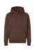 Independent Trading Company IND330BLV Mens Boulevard Heavyweight Hooded Sweatshirt Hoodie w/ Pouch Pocket Brown Flat Front
