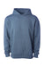 Independent Trading Company IND330BLV Mens Boulevard Heavyweight Hooded Sweatshirt Hoodie w/ Pouch Pocket Storm Blue Flat Front