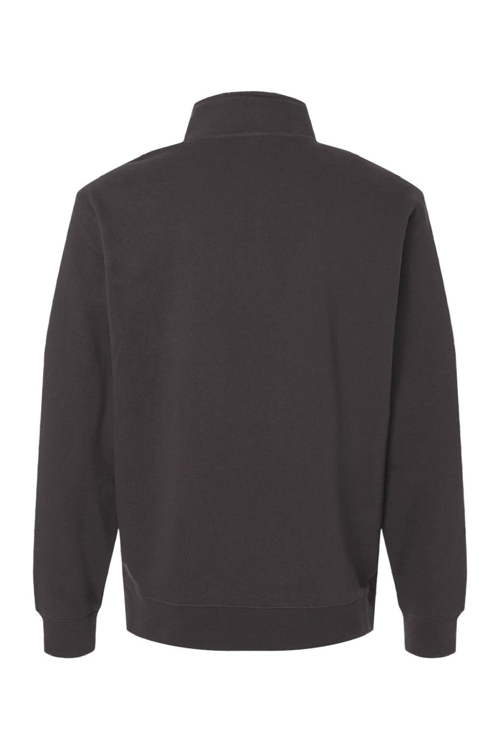 Independent Trading Company SS4600QZ Mens 1/4 Zip Sweatshirt Asphalt Grey Flat Back