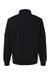 Independent Trading Company SS4600QZ Mens 1/4 Zip Sweatshirt Black Flat Back