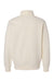 Independent Trading Company SS4600QZ Mens 1/4 Zip Sweatshirt Bone Flat Back