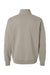 Independent Trading Company SS4600QZ Mens 1/4 Zip Sweatshirt Cement Grey Flat Back