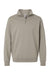 Independent Trading Company SS4600QZ Mens 1/4 Zip Sweatshirt Cement Grey Flat Front