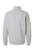 Independent Trading Company SS4600QZ Mens 1/4 Zip Sweatshirt Heather Grey Flat Back