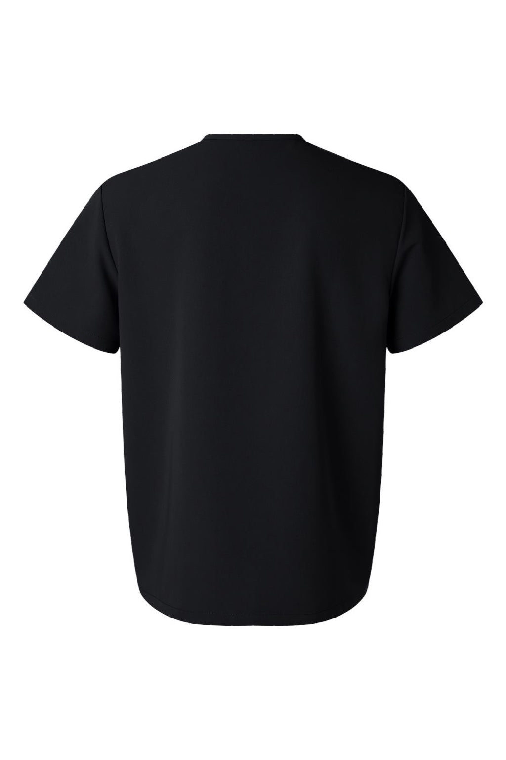 Jaanuu M10001 Unisex Holmes Everyday 1 Pocket V-Neck Scrub Top Black Flat Back