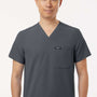 Jaanuu Unisex Holmes Everyday 1 Pocket V-Neck Scrub Top - Carbon Grey - Coming Soon