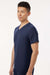 Jaanuu M10001 Unisex Holmes Everyday 1 Pocket V-Neck Scrub Top Midnight Navy Blue Model Side