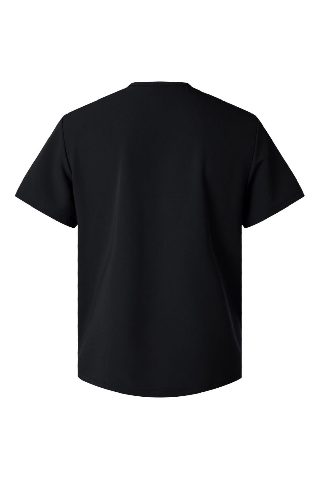 Jaanuu M10002 Unisex Platt 3 Pocket V-Neck Scrub Top Black Flat Back