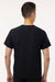 Jaanuu M10002 Unisex Platt 3 Pocket V-Neck Scrub Top Black Model Back
