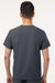 Jaanuu M10002 Unisex Platt 3 Pocket V-Neck Scrub Top Carbon Grey Model Back
